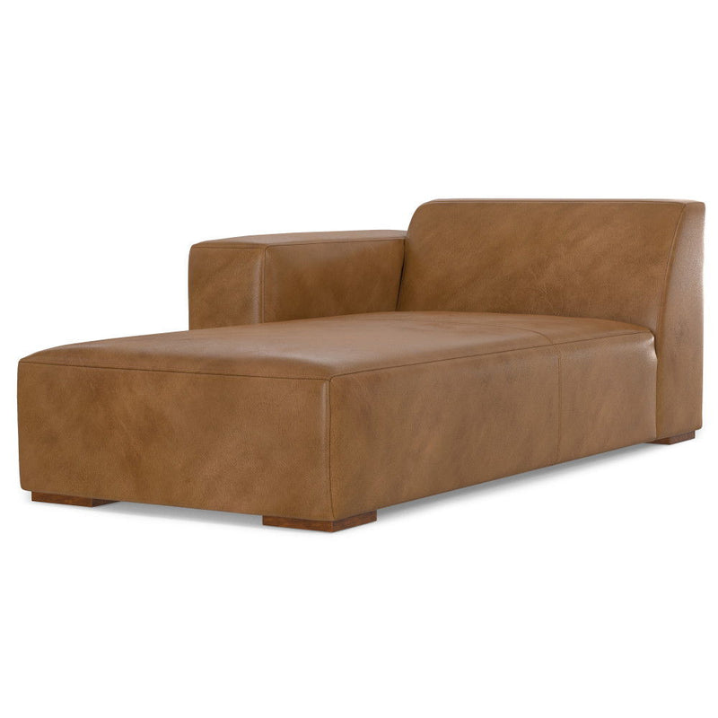 Rex - Left Chaise Sofa Module - Brown