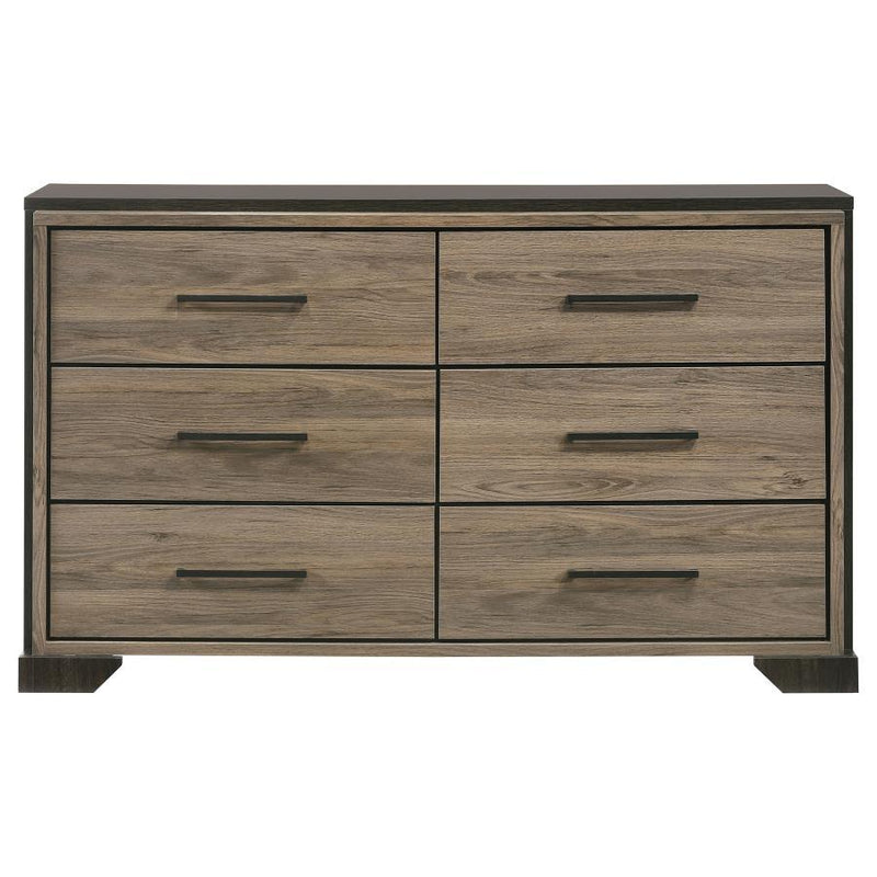 Baker - 6-Drawer Dresser - Light Taupe