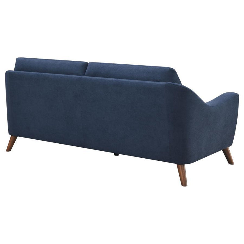 Gano - Upholstered Sloped Arm Sofa - Navy Blue