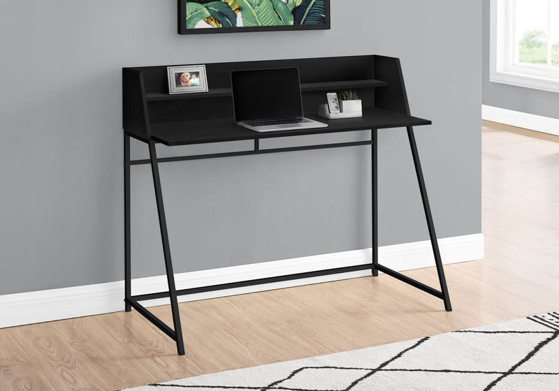 Computer Desk For Home Office Laptop, Storage Shelves, Contemporary & Modern