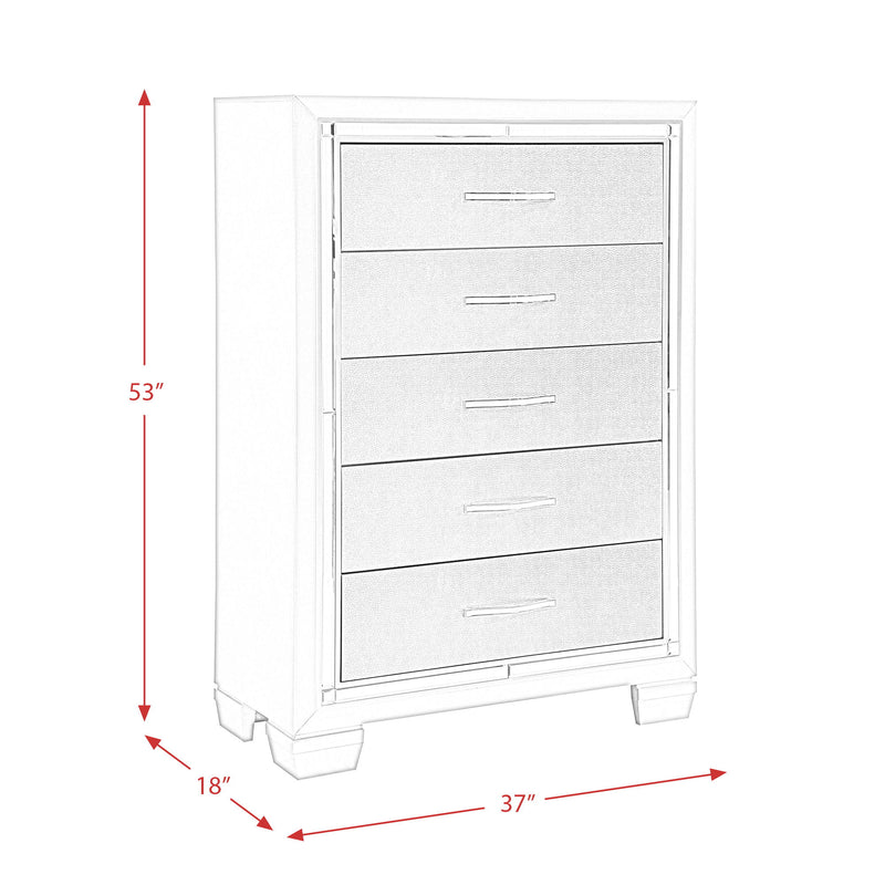 Platinum - Platform Storage Bedroom Set