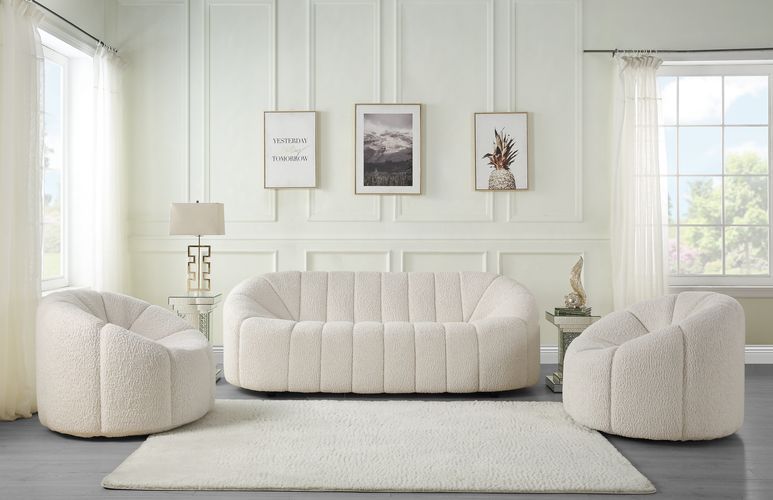 Osmash - Sofa - White Teddy Sherpa