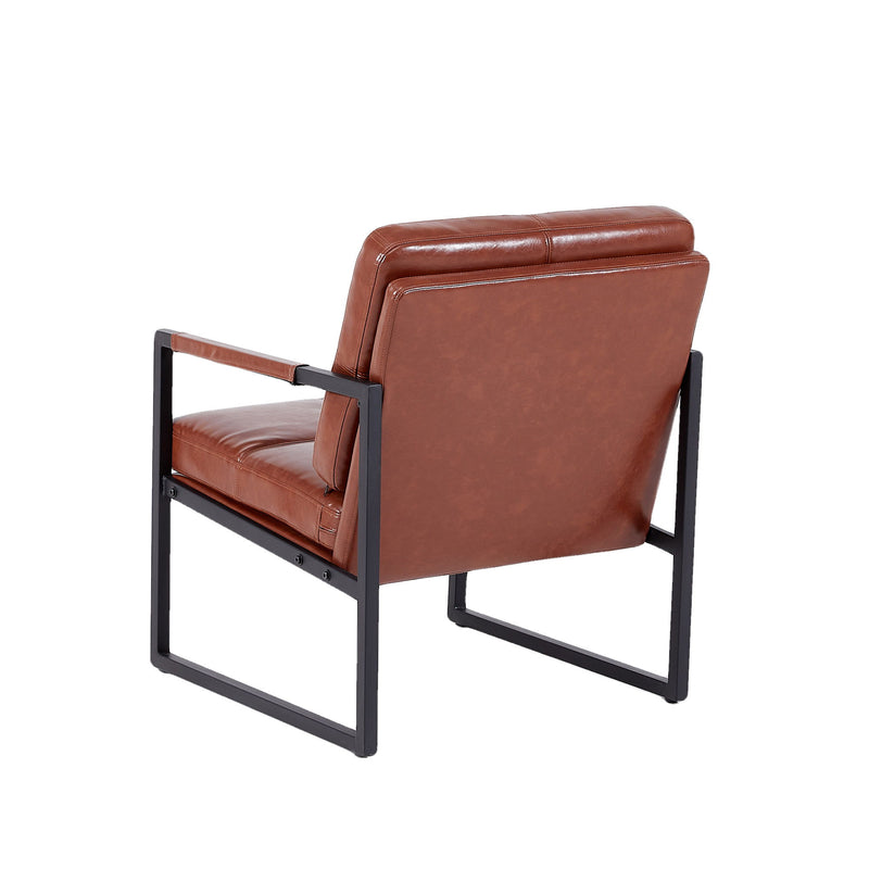 PU Leather Leisure Metal Frame Recliner Chair For Living Room And Bedroom Furniture