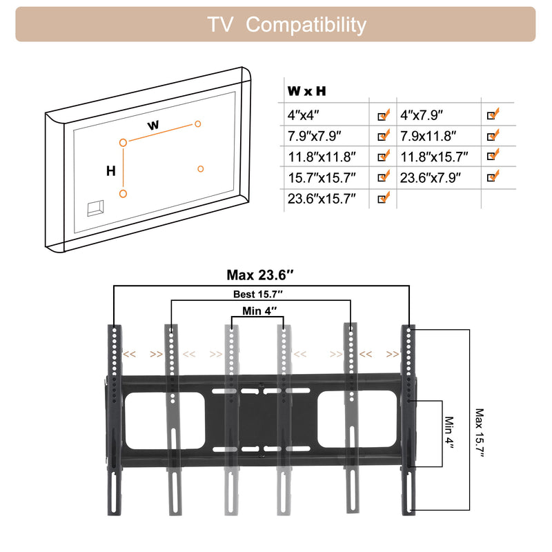 Tempered Glass Height Adjustable Universal Swivel Glass Floor Media Storage Stand With Mount Heat-Transferred Printing Metal Tube, Walnut / Black - Walnut / Black