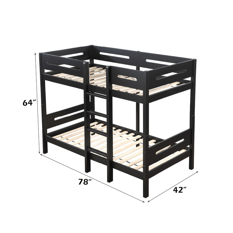 Ekko - Twin Twin Bunk Bed - Black