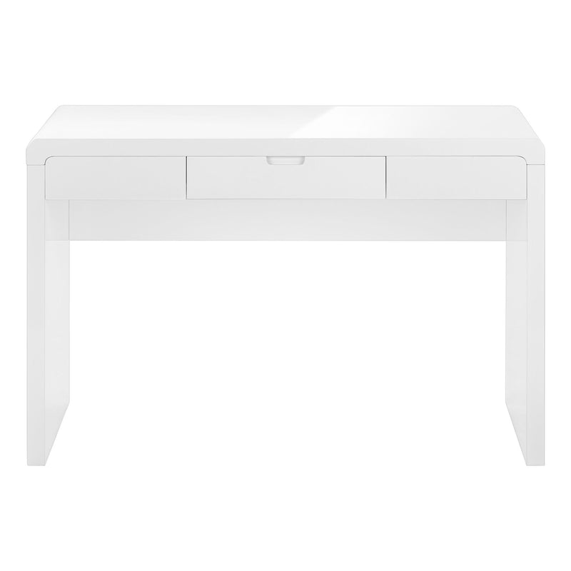 Computer Desk For Home Office, Storage Drawers, Contemporary & Modern - White