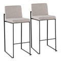 Fuji - Contemporary High Back Barstool Elegant Design