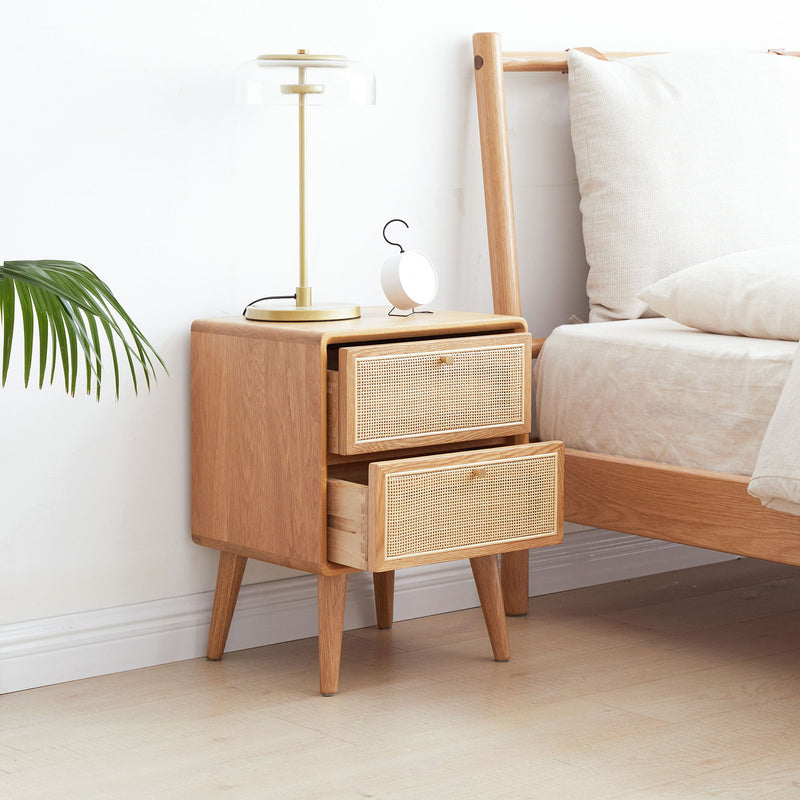 Bedside Cabinet, Modern Simple Nightstands European Beech