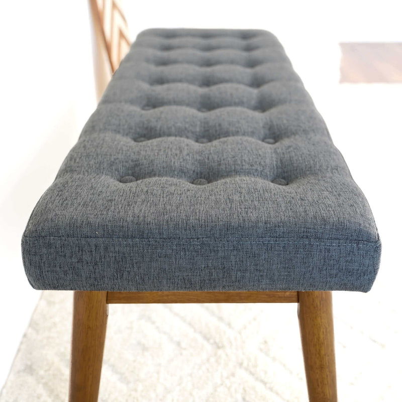 Delilah - Modern Bench - Gray