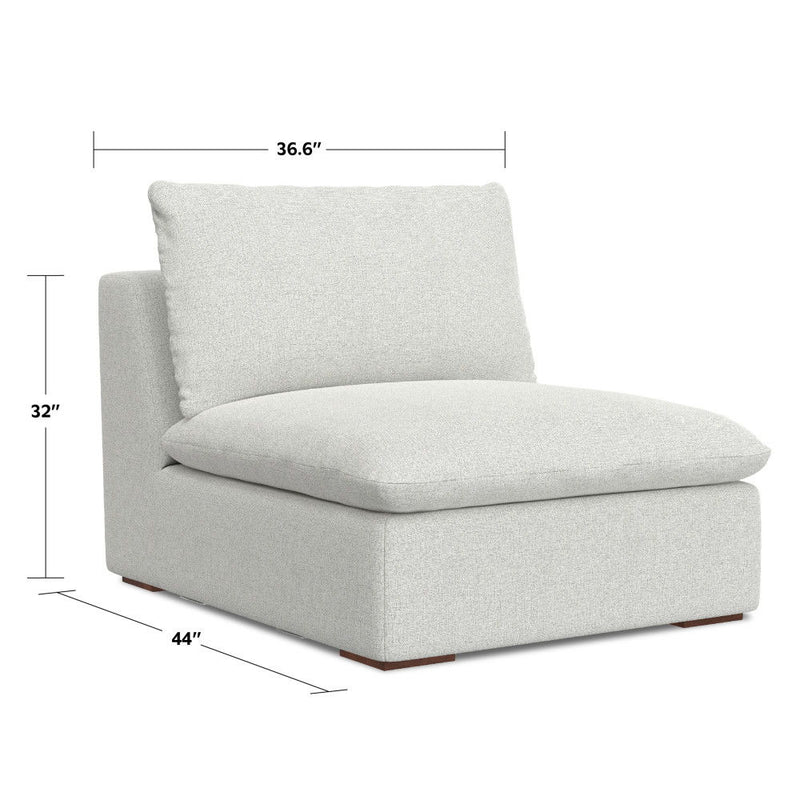 Jasmine - Center Sofa Module - Gray