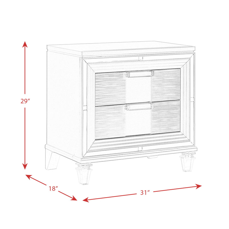 Twenty Nine - Nightstand With Usb - White