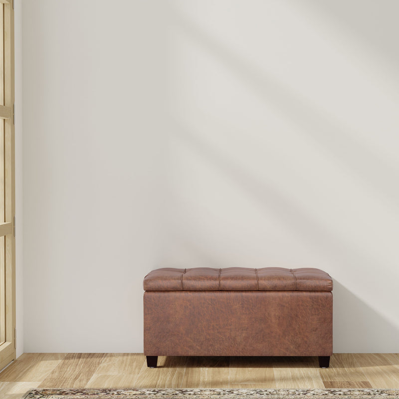 Sienna - Upholstered Storage Ottoman Bench