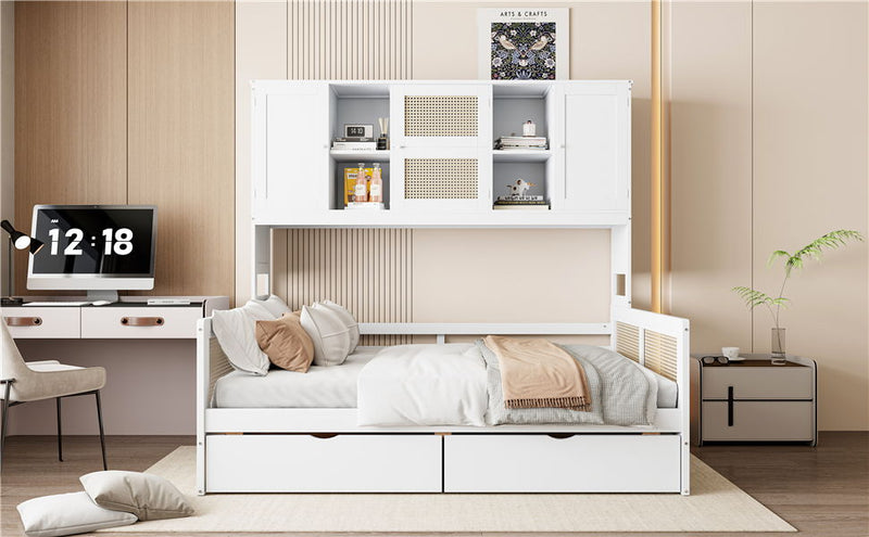 Daybed And All In One Cabinet And Shelf