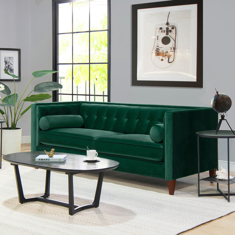 Jack - Modern Tuxedo Tufted Sofa