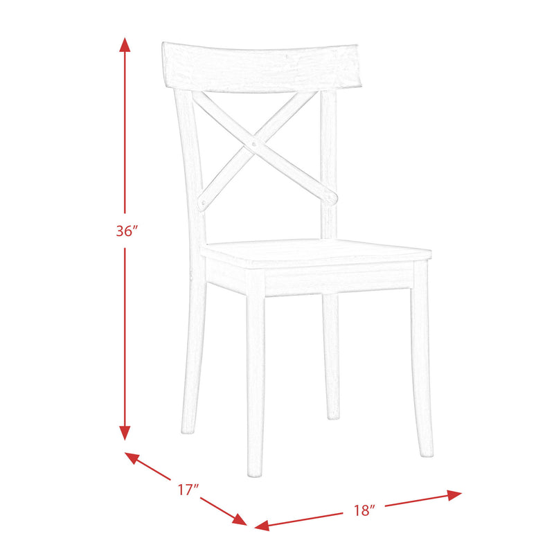 Callista - Rectangle 5 Piece Dining Set-Table And Four Chairs - Beach