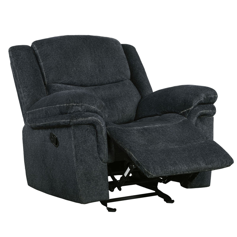 Home Theater Seating Manual Reclining Sofa For Living Room, Bedroom - Dark Blue