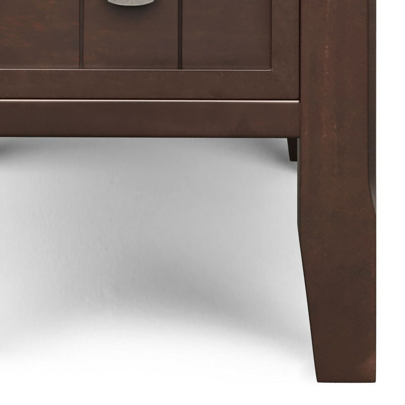 Acadian - Narrow Side Table With Drawer - Brown