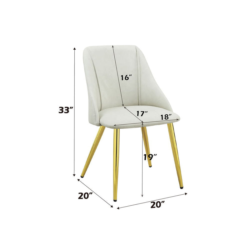 Gaines - Side Chair (Set of 2) - White PU