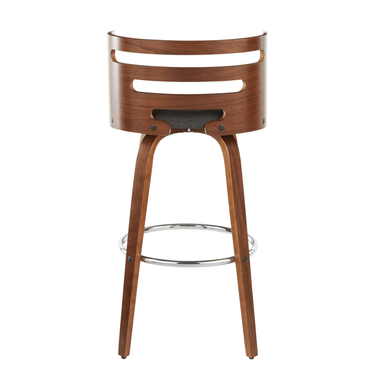 Cosini - Mid Century Modern Fixed Height Barstool With Swivel (Set of 2)