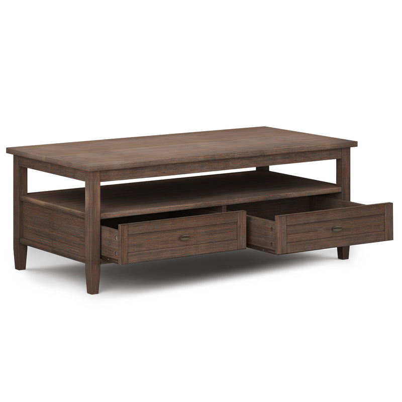 Warm Shaker - Coffee Table - Farmhouse Brown