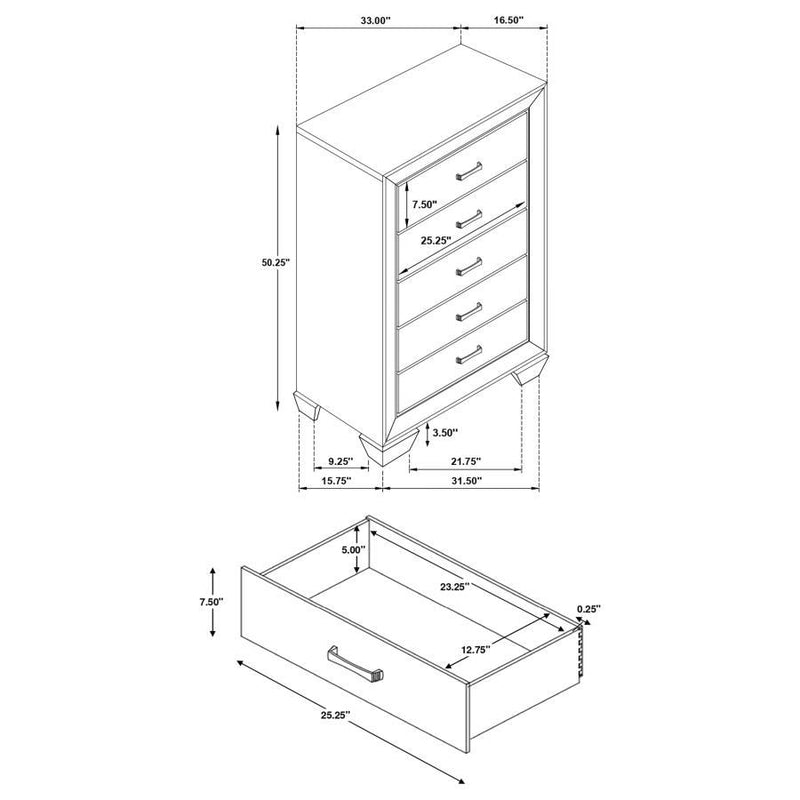 Kauffman - Transitional Storage Bed Bedroom Set