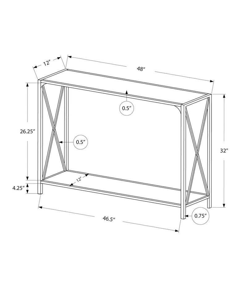 Accent Console Table For Entryway, Contemporary & Modern