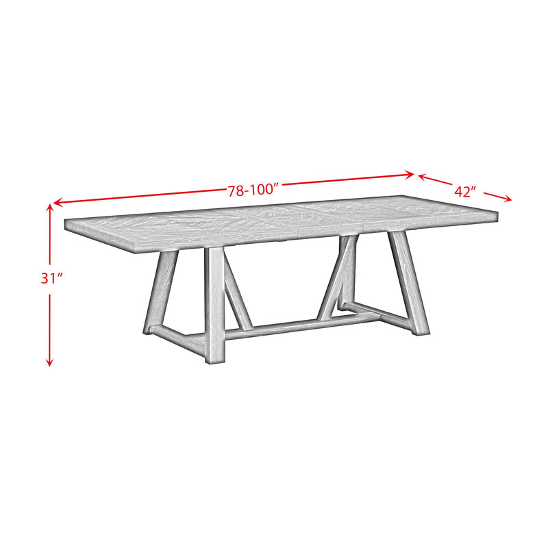 Transcend - Dining Table With 22" Leaf - Charcoal