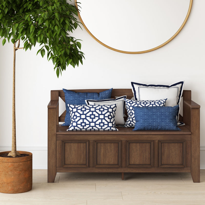 Amherst - Entryway Storage Bench - Rustic Natural Aged Brown