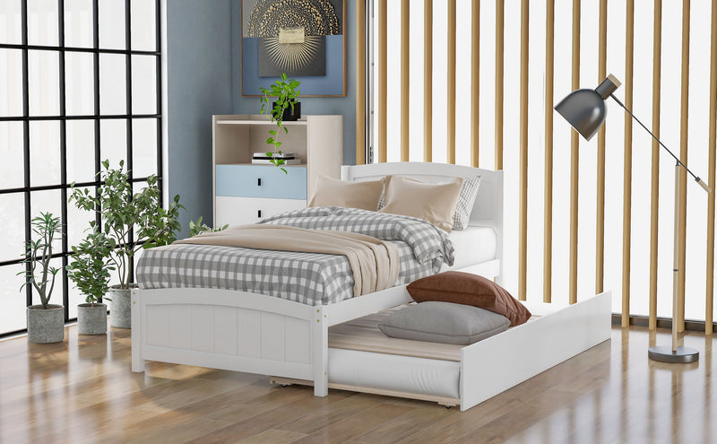 Platform Bed With Trundle