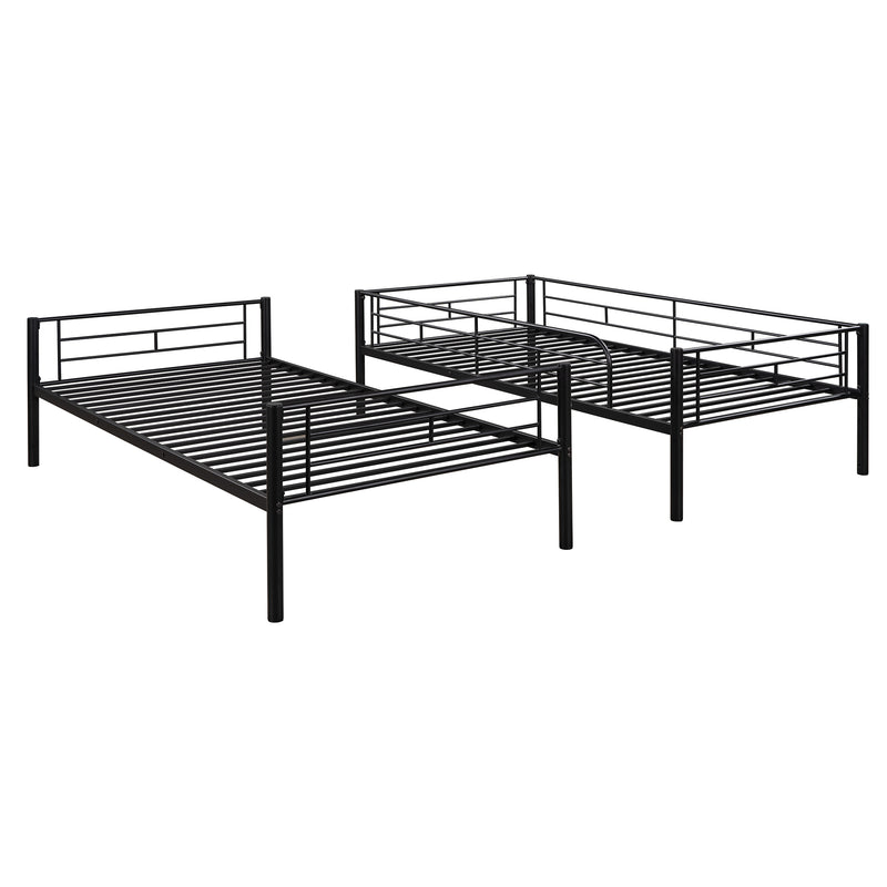 Twin Over Twin Metal Bunk Bed (Black) ( old sku: MF189201BAA )