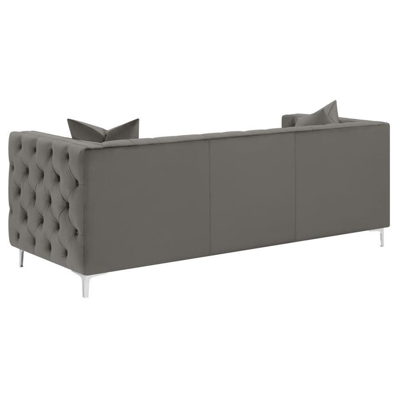 Phoebe - Tufted Tuxedo Arms Sofa - Urban Bronze