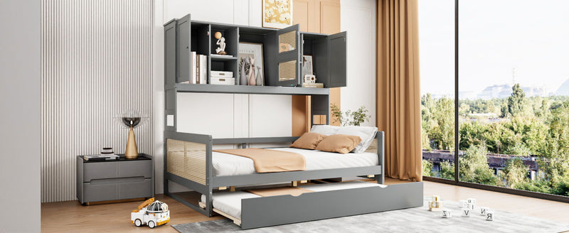 Daybed And All In One Cabinet And Shelf