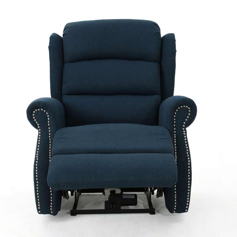 Power Recliner Chair - Navy Blue