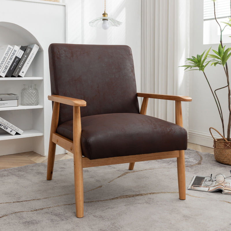 Wide Classic Mid-Century Modern Arm Chair