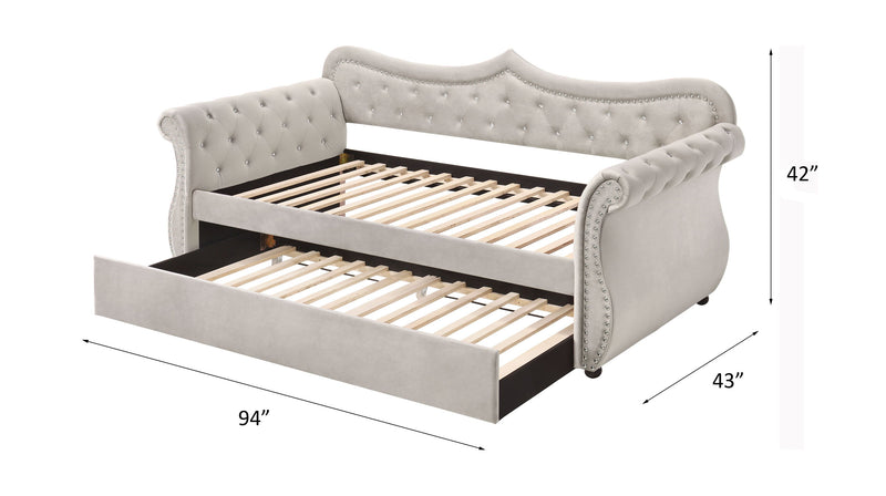 Adkins - Twin Daybed With Trundle - Beige