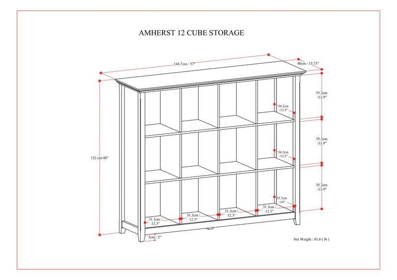 Amherst - Cube Storage Bookcase