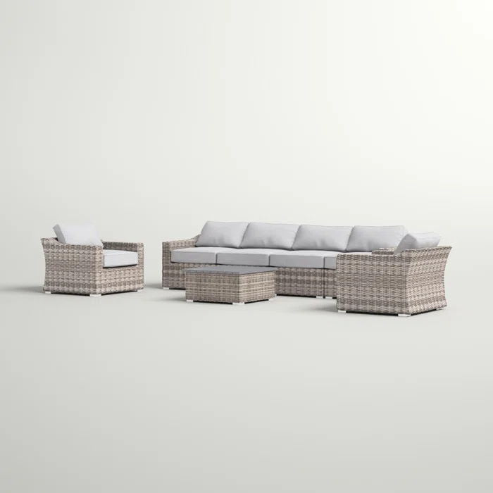 Stylish Sofa Seating Group With Cushions Perfect For Outdoor Gatherings