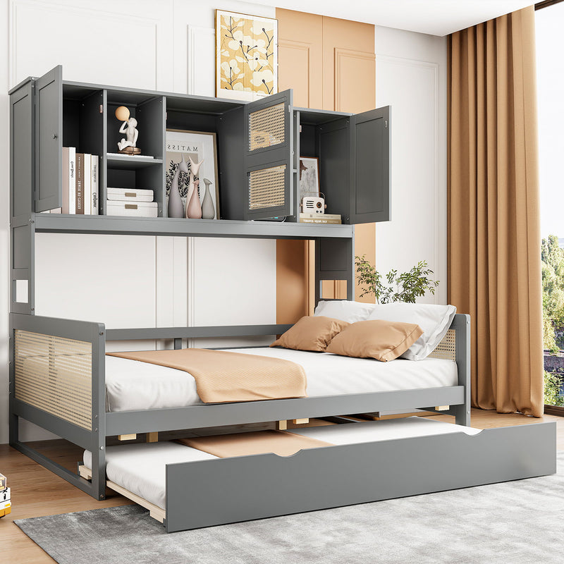 Daybed And All In One Cabinet And Shelf