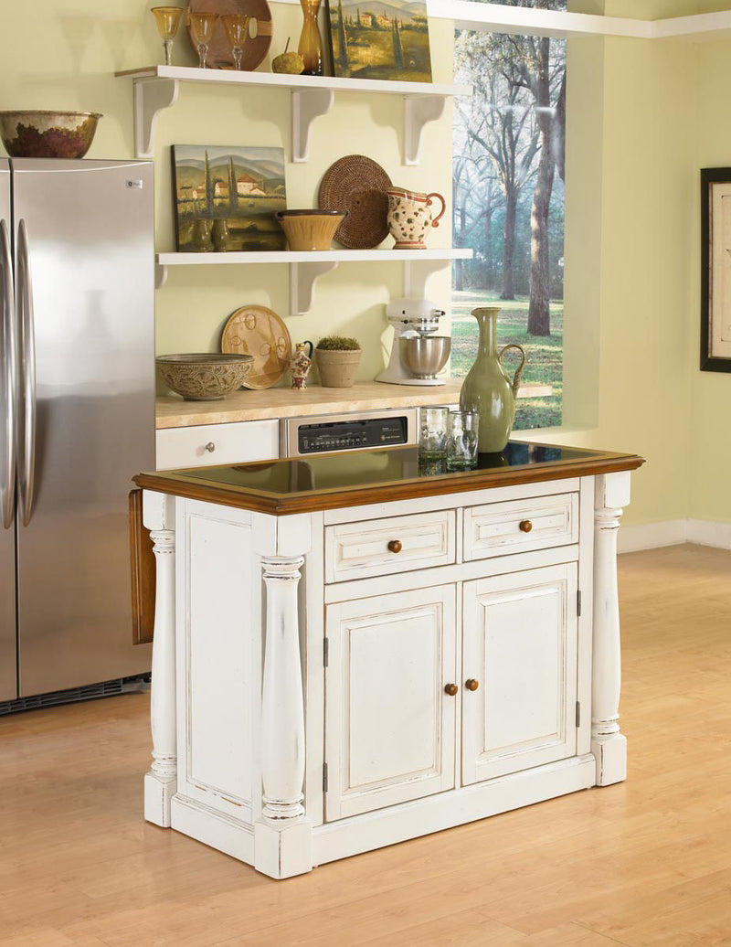 Monarch - Kitchen Island - Wood - White