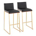 Mason Mara - Contemporary Versatile Desig Fixed Height Barstool (Set of 2)