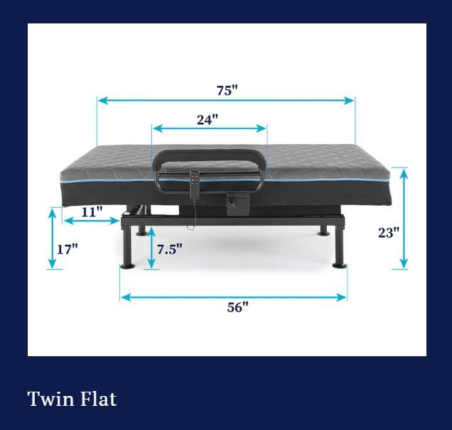 Adjustable Sleep To Stand Bed With Convenient Lift Assist