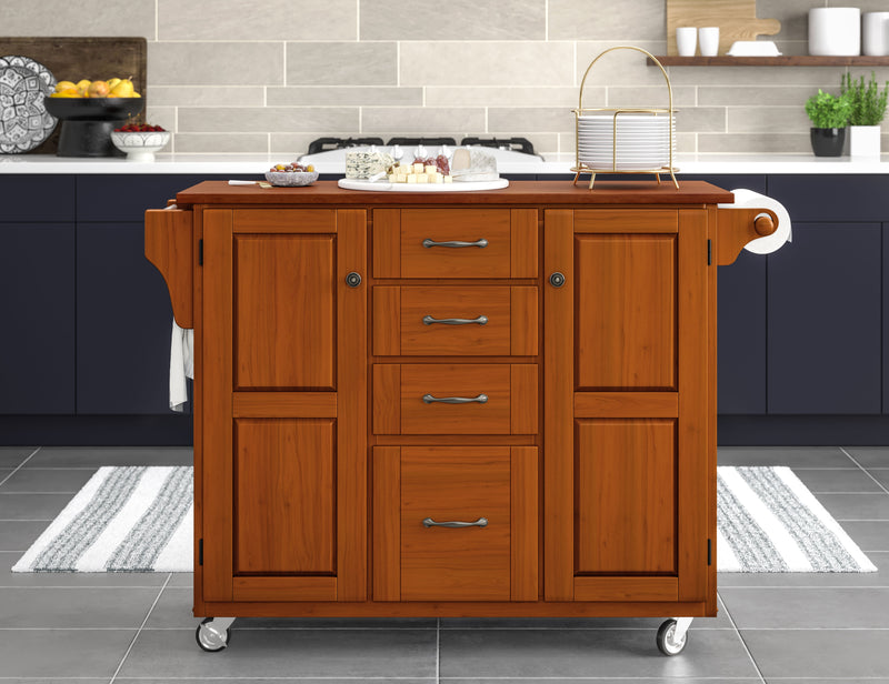 Create-A-Cart - Kitchen Cart With Wood Top