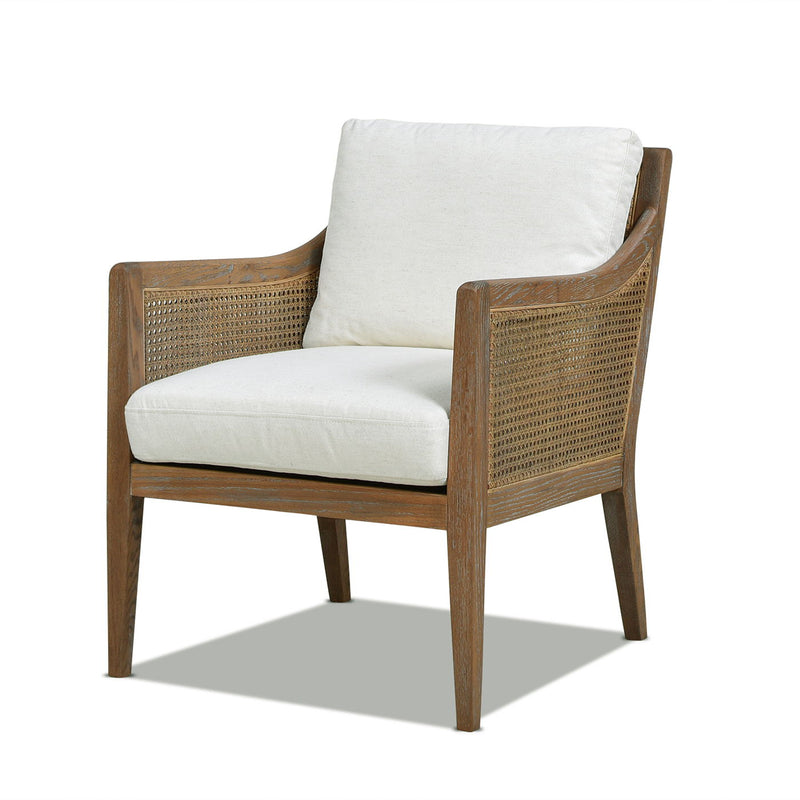 Ontario - Upholstered Accent Arm Chair - Natural White