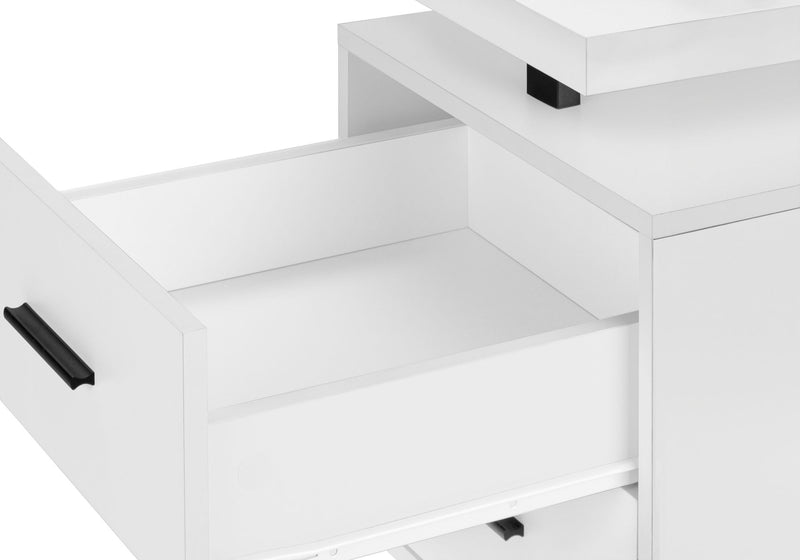 Computer Desk For Home Office, Laptop, Left, Right Set - Up, Storage Drawers, Contemporary & Modern