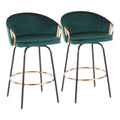 Claire - Contemporary / Glam Counter Stool (Set of 2)