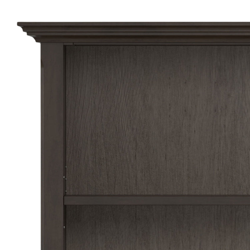 Amherst - Transitional 5 Shelf Bookcase - Brown