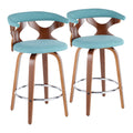 Gardenia - Mid Century Modern Counter Stool (Set of 2)