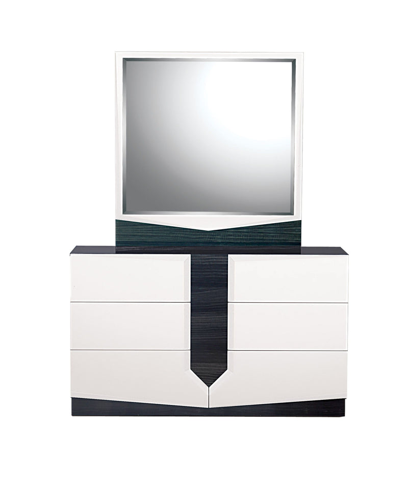 Vios - Zebra High Gloss Dresser - White