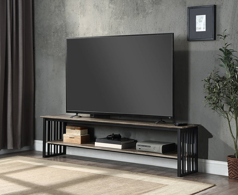 Zudora - TV Stand - Black / Oak