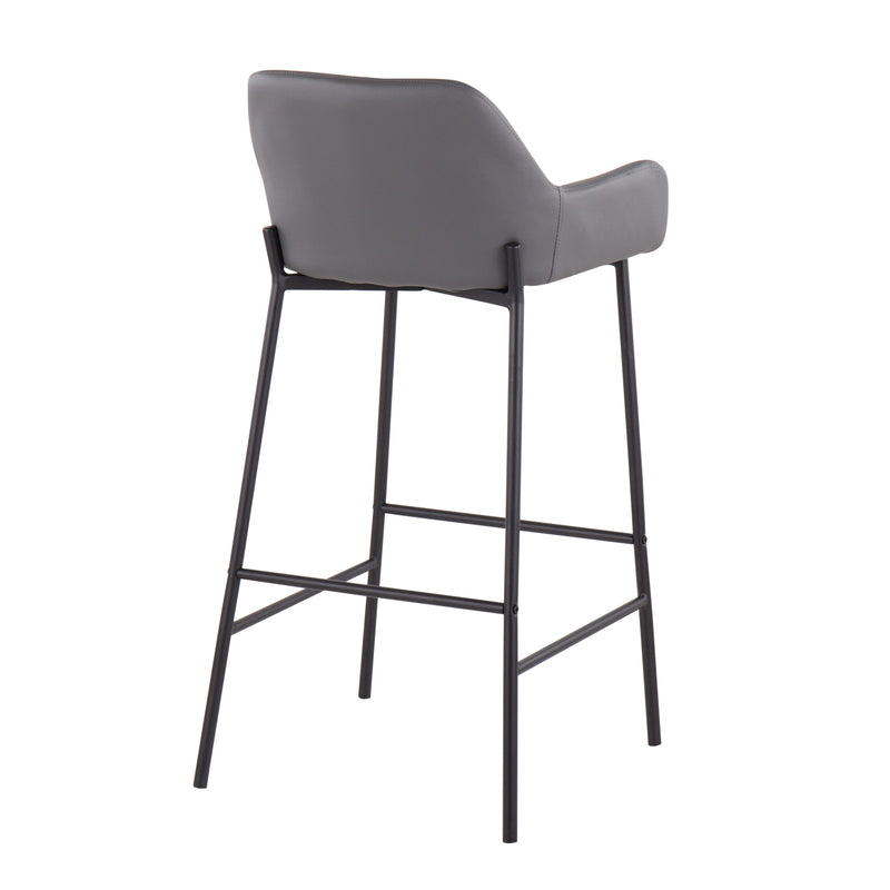 Daniella - Stylish Design Industrial Fixed Height Bar Stool (Set of 2)